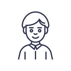 Simple avatar icon representing user personalization.