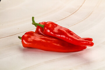Sweet ripe red ramiro pepper