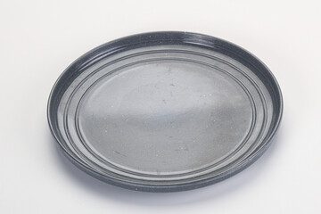 Empty clean color plate dishware