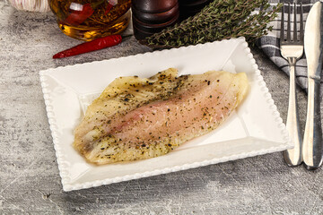 Baked tilapia fish with spices