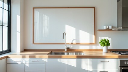 modern kitchen in home