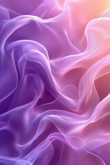 Obraz premium Abstract soft peach lavender blurred background, wave patterns texture website header, modern style, Generative AI