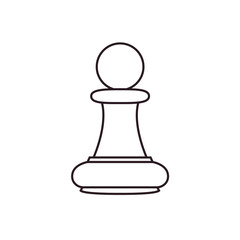 chess piece pawn vector illustration game symbol