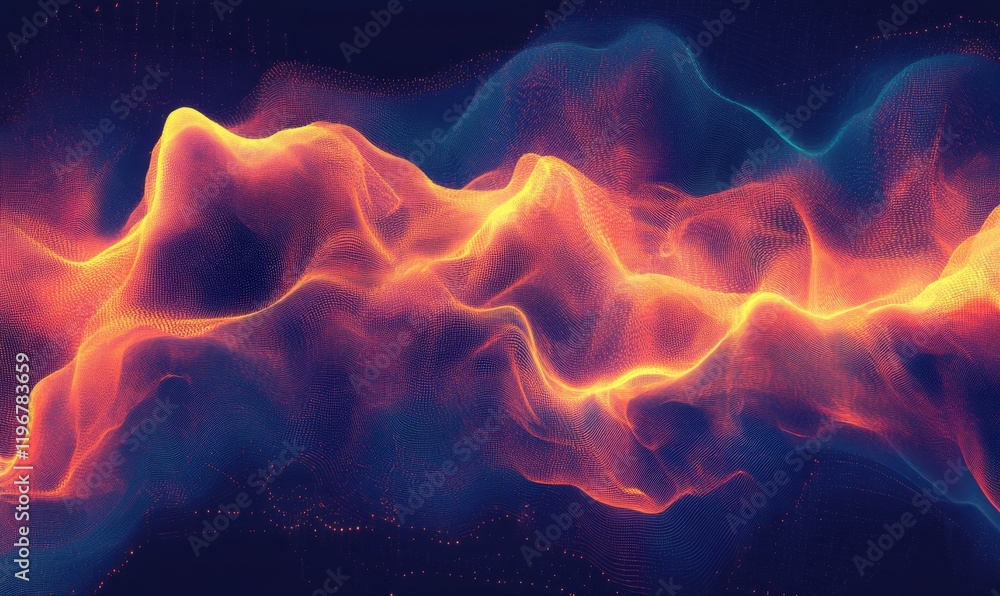 Poster big data abstract vector background. bigdata visualization