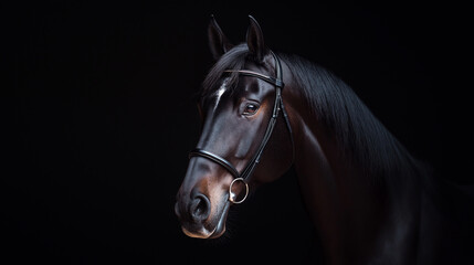 Obraz premium Close up shot of beautiful graceful horse