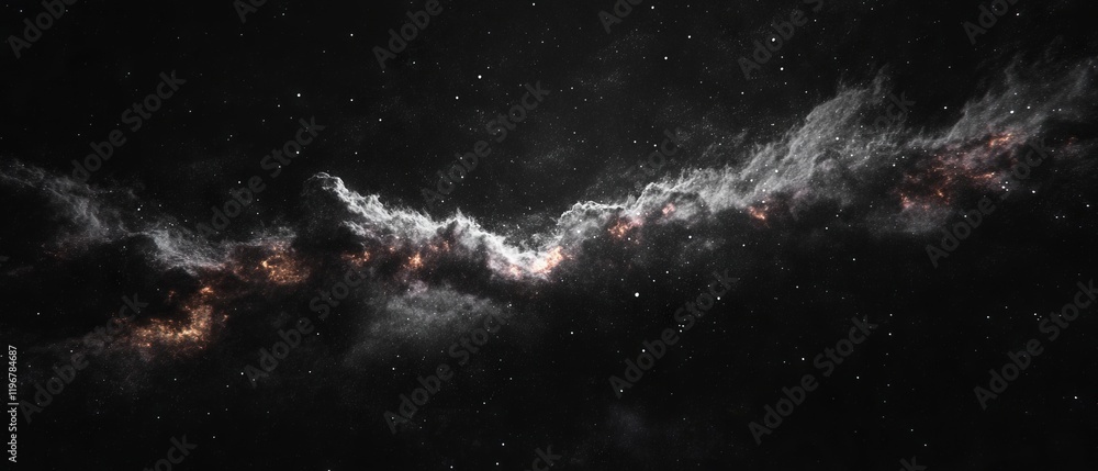 Poster Exploring the depth of dark energy and void creating an unsettling atmosphere of mystery