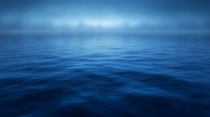 Obraz premium Misty ocean at night.