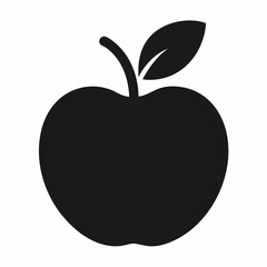 Black Apple Vector Art