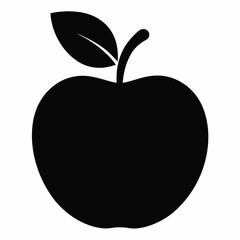 Black Apple Vector Art