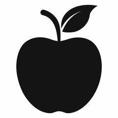 Black Apple Vector Art