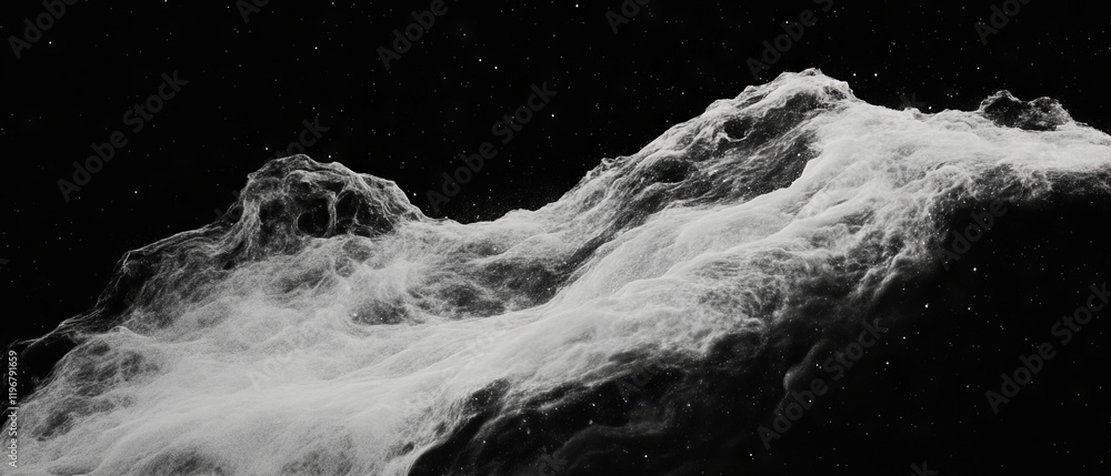 Poster swirling vortex of dark matter creates a cosmic display of energy and vastness in space