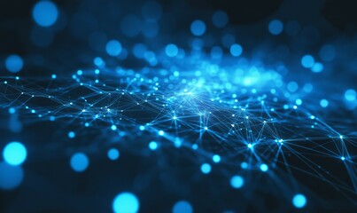 Bright Blue Business Background