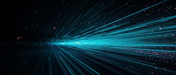 Shimmering stardust trail creates a magical and wondrous effect against a dark backdrop