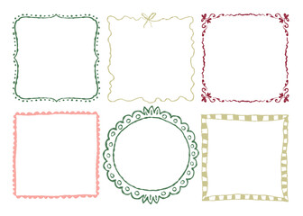 Elegant Floral Frames Vector Set, Decorative Borders and Frames for Invitations and Design