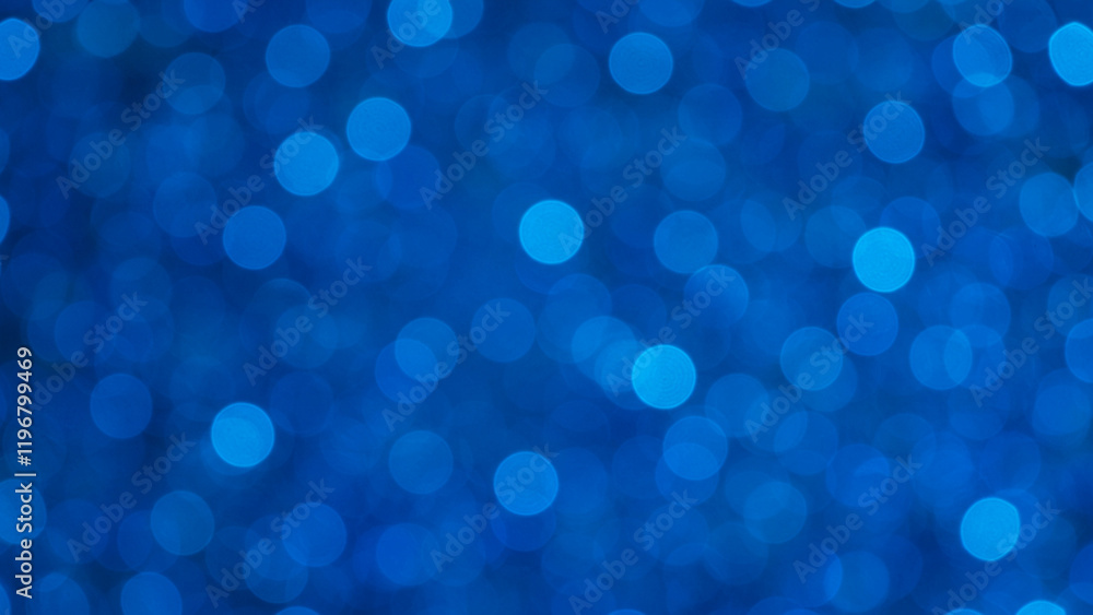 Poster abstract background featuring a blue defocused bokeh effect