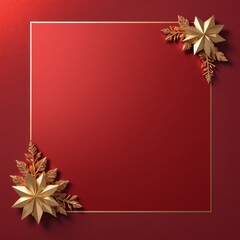 Obraz premium red cloth gold foil sheet luxury golden silk fabric texture chinese new year spring festival christmas concept background