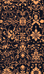 Seamless Tile Patterns Featuring Intricate Geometric and Floral Motifs, Hand-Drawn Doodles, and Traditional Ethnic Designs in Muted and Vibrant Color Palettes