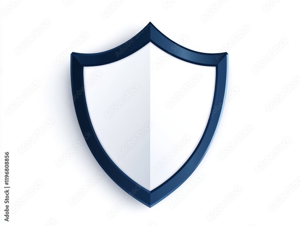 Poster blue shield icon symbolizing data security cyber protection and digital privacy ideal for illustrati