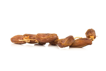 Dates fruit isolated on white background
