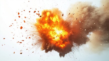 Fiery Explosion Captured: A Dramatic Image of a Powerful Blast