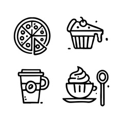 your minimalist bread icon with clean lines on a white background