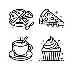 your minimalist bread icon with clean lines on a white background