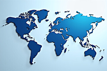 Fototapeta premium stylized world map.