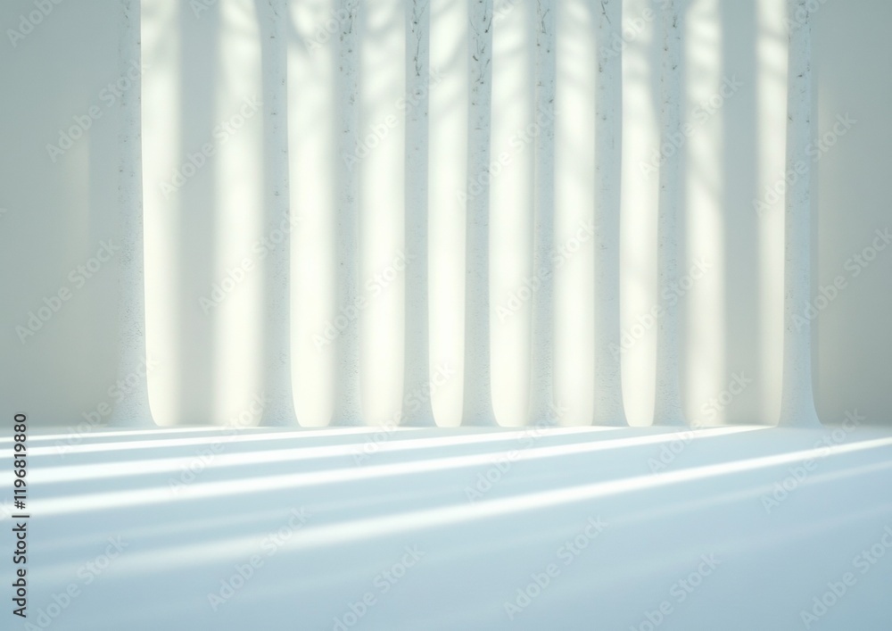 Poster snowy forest shadows snowy forest illuminated by moonlight, creating a peaceful winter landscape wit