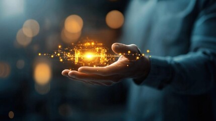 Innovative wearable iot network featuring holographic gadgets futuristic laboratory digital technology showcase vibrant atmosphere close-up perspective conceptual exploration