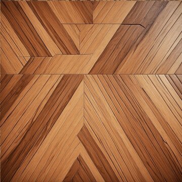 parquet wood floor pattern with tree rings texture. wooden triangular flooring abstract hardwood background