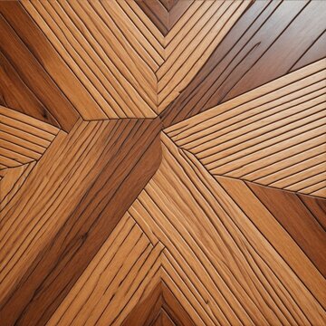 parquet wood floor pattern with tree rings texture. wooden triangular flooring abstract hardwood background