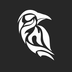 illustration vector graphic design clipart tribal tattoo symbols crow