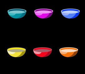 six colour bowl