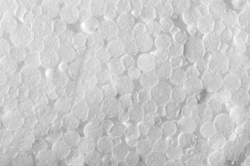 Close-up detail of styrofoam 