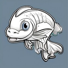 fish drawing cartoon 