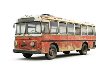 Bus isolated on white background