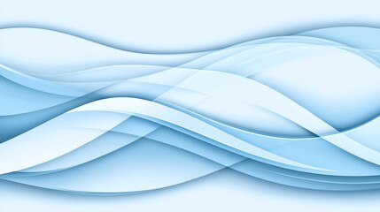 Obraz premium Abstract light blue wavy background.