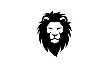 lion head logo vector illustration, lion king logo template