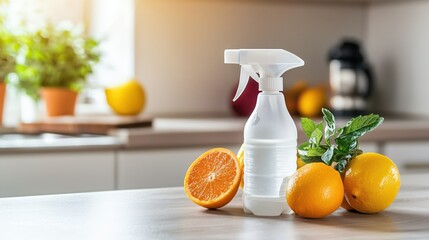 Fresh Citrus Kitchen Cleaner Spray Bottle Oranges Lemons