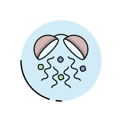 Confetti Ball vector icon