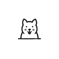 Peeking Cat Design