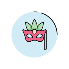 Carnival Mask vector icon