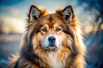 Majestic Utonagan dogs: breathtaking images capture their fluffy coats and regal presence.