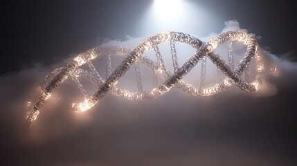 Helix-shaped typography