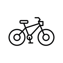 Obraz premium Bike icon on white background for apps and websites