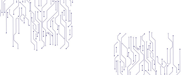 Vector abstract technology on a white background. Technology black circuit diagram.