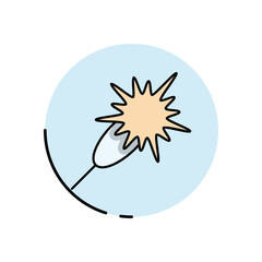 Sparkler vector icon