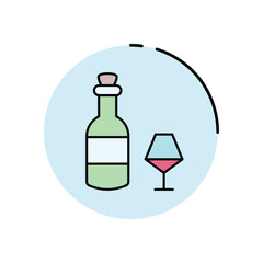 Wine vector icon
