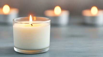 Candle burning for all saints day church interior closeup photography spiritual atmosphere serene viewpoint