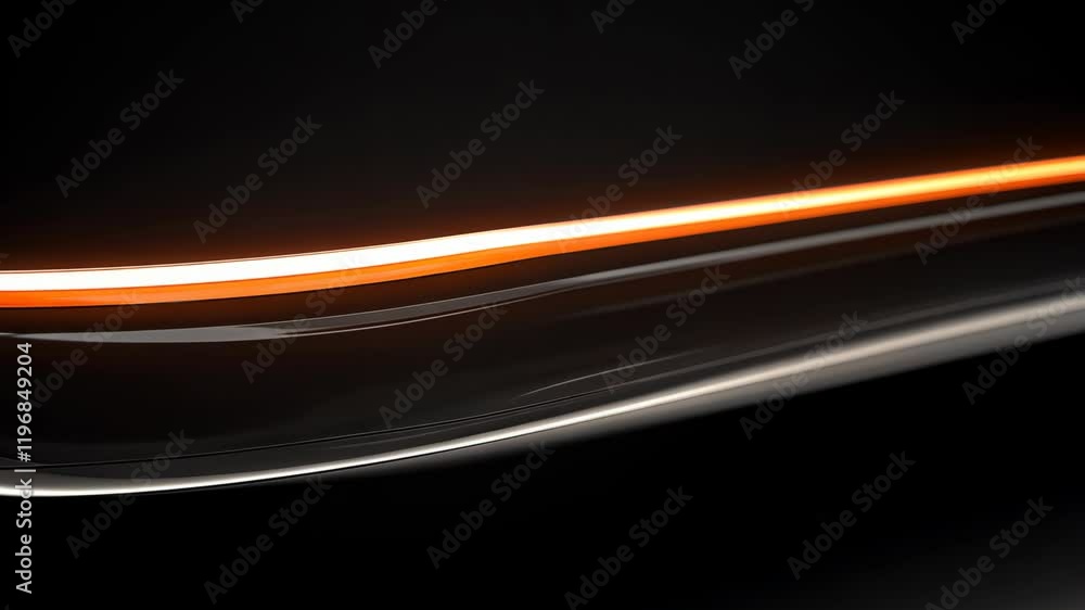 Poster abstract close-up of illuminated sleek surfaces showcasing warm colors and smooth textures in a dark